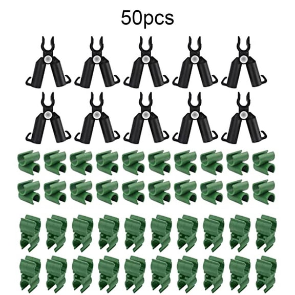50pcs Adjustable Plant Garden Trellis Connector Buckle Clips Greenhouse 11mm
