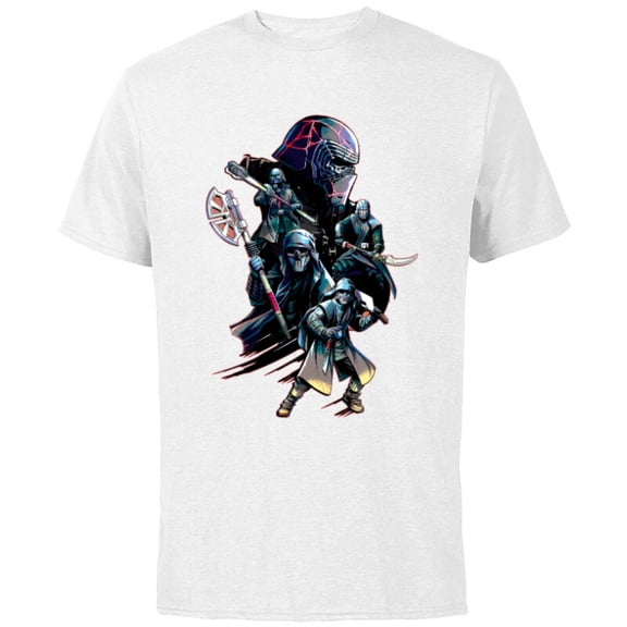 Star Wars The Rise of Skywalker Knights of Ren - Short Sleeve Cotton T-Shirt for Adults - Customized-White