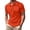 Saffron #46, variant on Men's Summer Polo Shirts Short Sleeve Solid Color Basic Golf Work Collared Shirts, 2XL