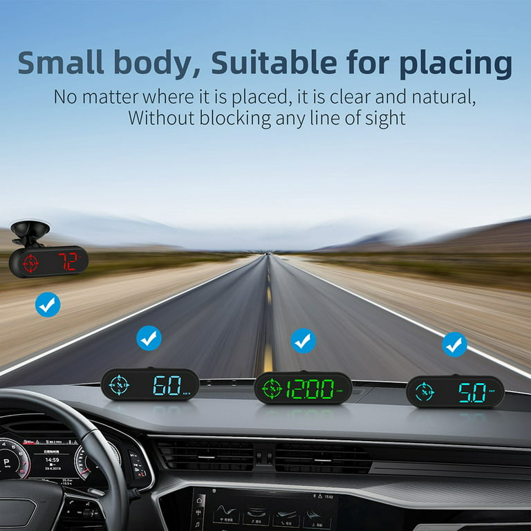 Yannee G9 GPS Multi-function Speedometer LED Auto HUD Head-Up