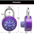 thumbnail image 5 of Combination Locker Lock, Combination Padlock for Gym and School Lockers, Colors May Vary, 5 of 5