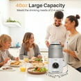 thumbnail image 4 of Haysky 10-in-1 Nut Milk Maker, 40oz Automatic Homemade Soy Milk Maker Machine for Oat Milk, Nutmilk, Juice, Grains with Delay Start/Boil Water/Keep Warm/Auto-Clean, White, 4 of 8