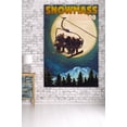 thumbnail image 3 of Snowmass, Colorado, Ski Lift and Full Moon with Snowboarder (36x54 Giclee Gallery Art Print, Vivid Textured Wall Decor), 3 of 3