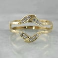 thumbnail image 2 of Enhancer Wrap 2Ct Round Cut Simulated Diamond 14K Yellow Gold Plated Women's Anniversary Band Ring 925 Silver, 2 of 2