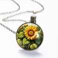 thumbnail image 6 of Sunflower Necklace Personalized Custom Photo Round Pendant Adjustable Stainless Steel Necklaces with Gift Box for Men Women Mothers Valentine's Jewelry Gift, 6 of 6