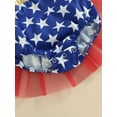 thumbnail image 6 of Bagilaanoe Baby Girls Independence Day Outfits 0-18M 4th of July Romper Dress Infant Star Sequins Sleeveless Bodysuits Clothes, 6 of 7
