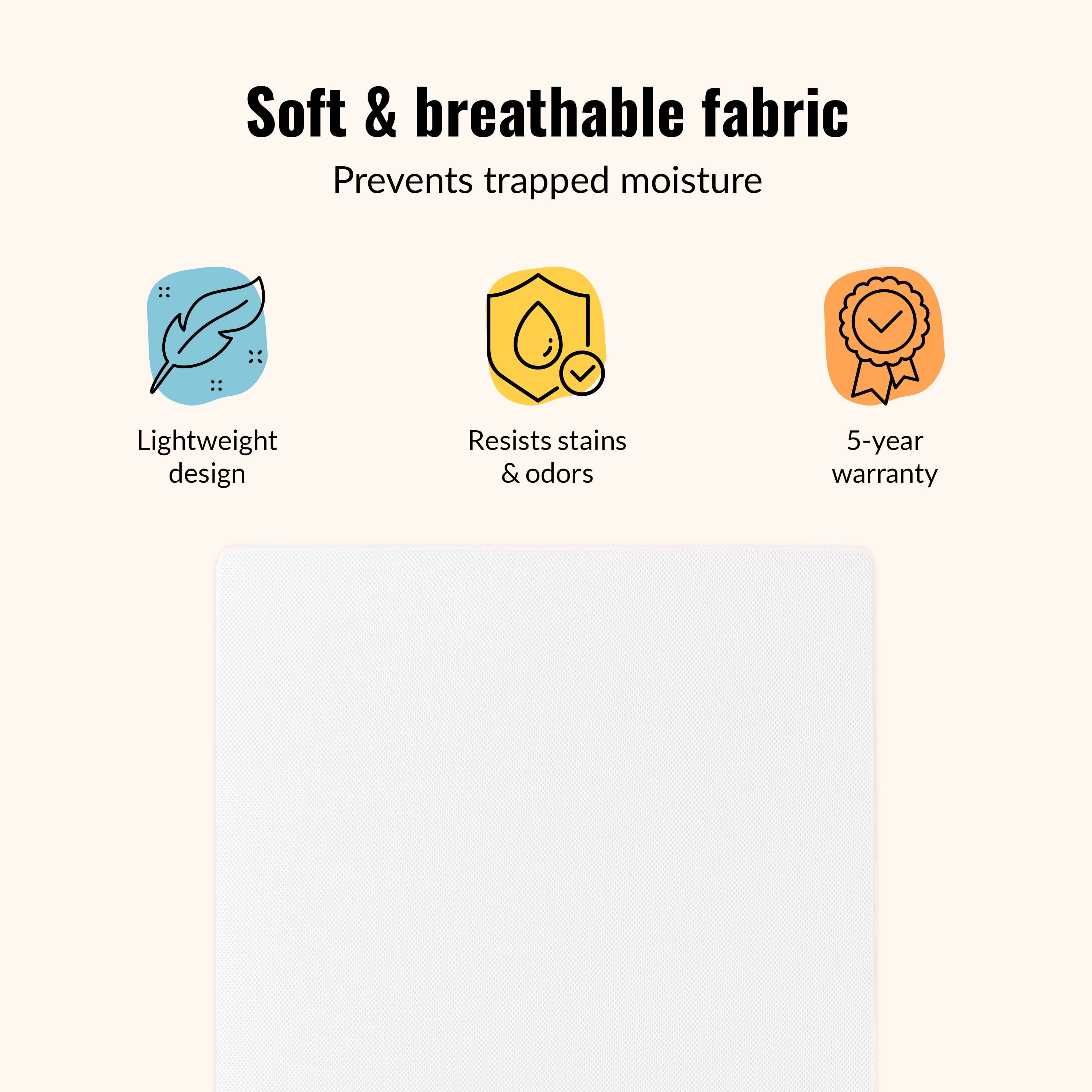 Dream on Me 2-In-1 Breathable Sweet Dreams 6” 88 Coil Crib & Toddler Innerspring Mattress