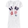 thumbnail image 1 of Blusa Henley Aeropostale de Terciopelo Estresado para Mujer Blanco Mediano, 1 of 1