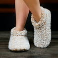 thumbnail image 2 of Cozylook Fuzzy Slippers for Women Indoor with Non-Slip Grippers, Warm Fluffy Sherpa Lined - Soft Sole House Sock Shoes, 2 of 7