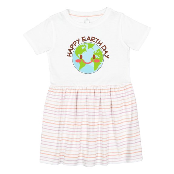 Inktastic Happy Earth Day Girls Toddler Dress