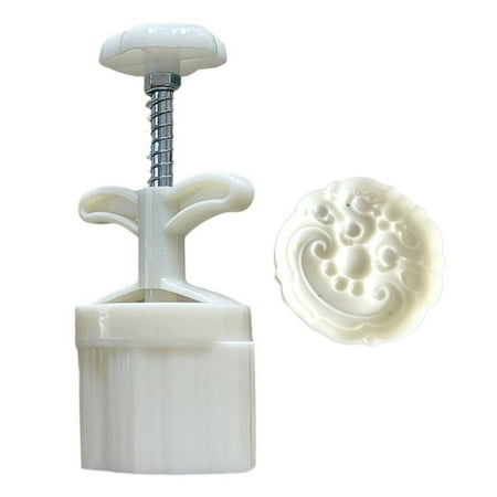 

75g Plastic Mooncake Mold Mooncake Stamps Mooncake Gadgets Ruyi Dragon Shaped
