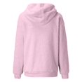 thumbnail image 3 of Warm Hoodies for Women Comdrip Women Warm Winter Top Sweatshirt Ladies Hooded Pullover Jumper Fleece Hoodie Women Pink 3XL, 3 of 4