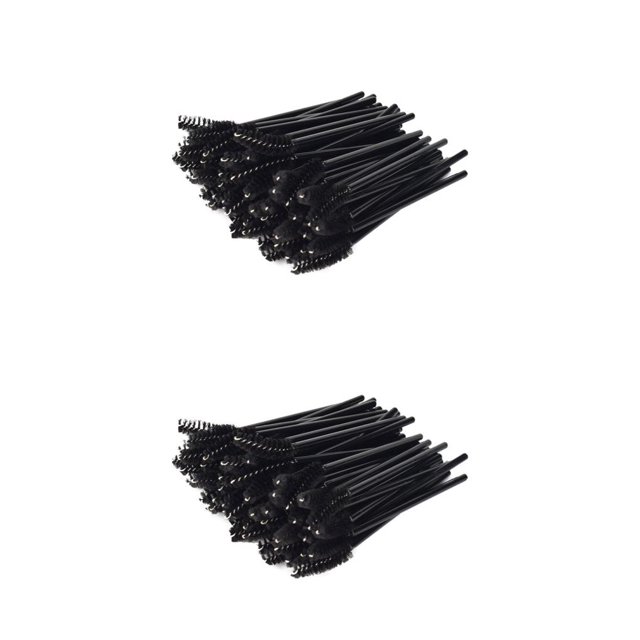 Vogacara 50 piezas de cepillo para pestañas, varita para pestañas, accesorios de injerto de plástico para permanente, cepillos para permanente de Pequeña 2piezas Vogacara CBP495016