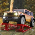 thumbnail image 2 of Datingday 2PCS Auto Car Truck Service Ramps Lifts,13200lbs Heavy Duty Hydraulic Car Ramps Lift for Car Repair, 2 of 5
