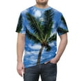 thumbnail image 5 of Lets Have Vacation Palms Beach Unisex AOP Cut & Sew Tee, 5 of 7
