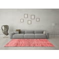 thumbnail image 3 of Ahgly Company Indoor Square Abstract Red Modern Area Rugs, 6' Square, 3 of 4