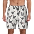 thumbnail image 2 of Goofa Funny Chicken Printed Men's Swim Trunks Board Shorts Quick Dry Mens Swimming Trunks with Compression Liner,Breathable Fit Hawaii Beach Shorts-Medium, 2 of 9