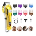 thumbnail image 1 of Cortadora de Cabello Inalambrica Trimmer Perfiladora de Pelo B-684gd Dorada 110v/220v con Peinetas, 1 of 4