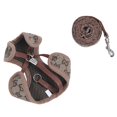 thumbnail image 2 of Dog Chest Harness Leash, Escape Proof Lightweight Polyester Adjustable Pet Harness Leash Simple  for Cats for Training for Pets for Jogging Pink,Khaki,Brown Without Letters, 2 of 8