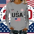 thumbnail image 5 of MEICHEN Lady 250th Special Pattern Round Neck Casual Comfortable Daily Long Sleeved T Shirt, 5 of 6