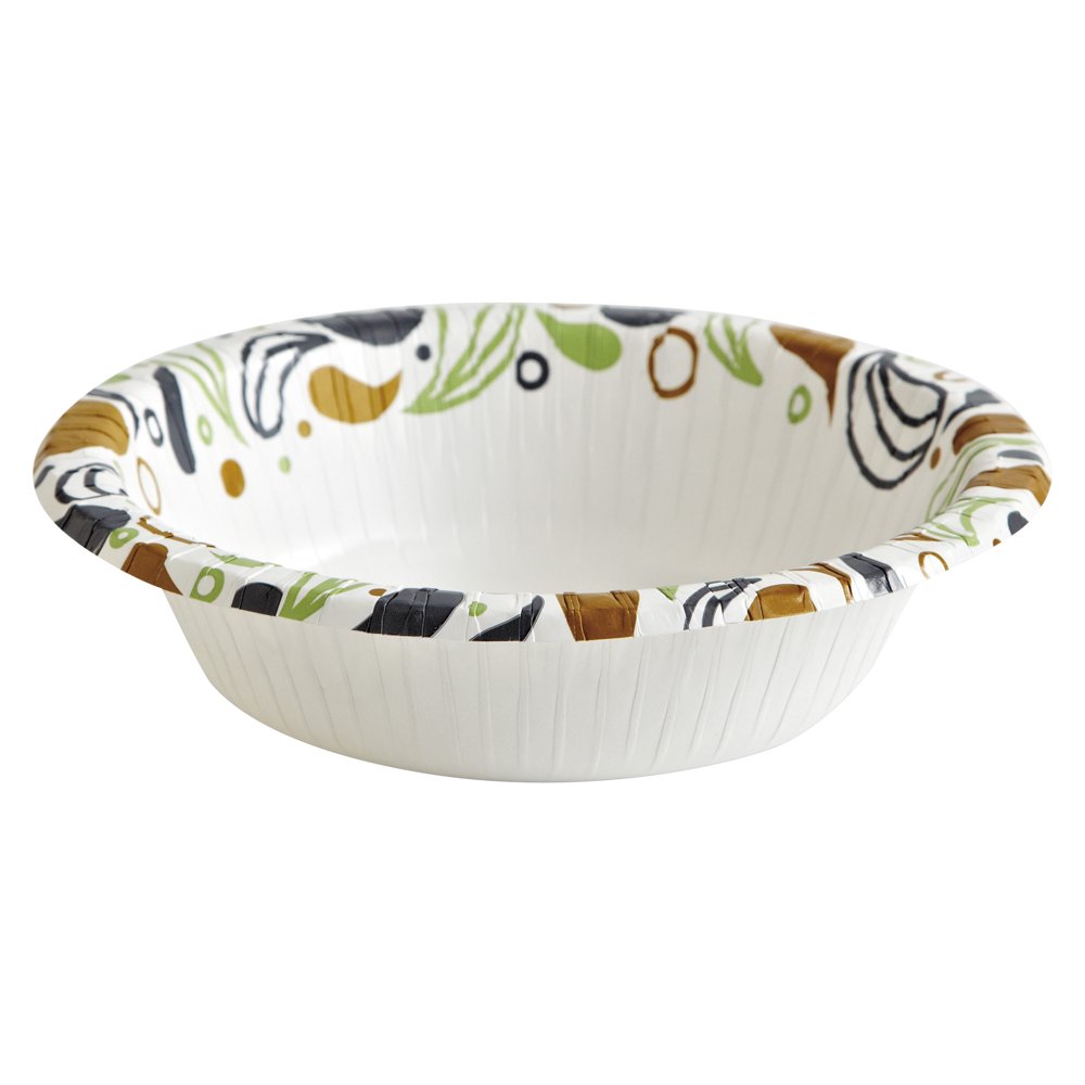Boardwalk Deerfield Printed Paper Bowls, 12 oz, 1000 count