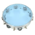 thumbnail image 4 of Handheld Percussion, Safe Metal ABS Scratch Resistance Double Row Hand Drum Wide Accessibility  For Concert Blue, 4 of 8