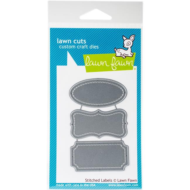 Lawn Fawn Lawn Cuts Custom Craft Die LF858 Stitched Labels by Lawn Fawn