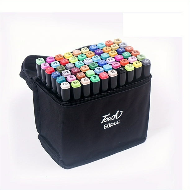 Hot Sales 262/204/168/120/100/80/60/48/36/24/12 Pcs Student Anime Drawing Pen Watercolor Notebook Marker Pen Set, Color Painting Double-ended Marker