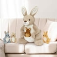 thumbnail image 6 of MaoGoLan 5 Pcs kangaroo 20.5'' Large Stuffed Animal Mommy Roo with 4 Babies, 6 of 8