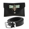 thumbnail image 1 of Bolso de Cintura con Cinturón Desmontable Riñonera Deportiva Patrón de s tificales Noche Deporte Verde Soledad Paquete de Fanny de mujer, 1 of 10