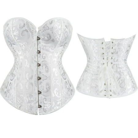 QIPOPIQ Clearance Women s Renaissance Corset Plus Size Halloween Costume Dress Bustier Shapewear Lingerie Corset Top