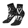 thumbnail image 2 of Bingfone I Love Math Design Patterned Men'S Women'S Casual Cotton Socks, 2 of 9