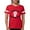 Red, variant on - Polish Power Women's Dark T Shirt - Womens Football Shirt