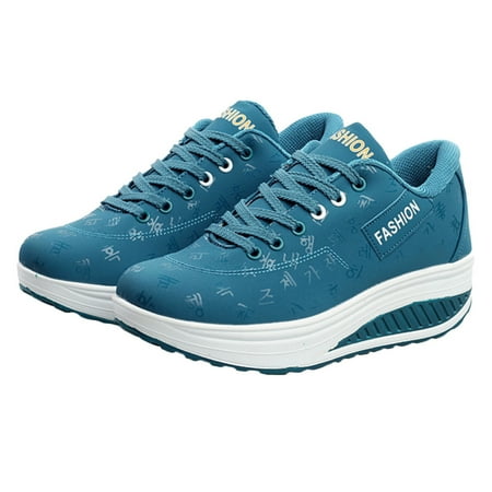 

Women Sports Shoes Women Soft Shoes Ladies Female Comfortable Outdoor Shoes Thick-soled Rocking Shoes Breathable and Durable 35