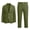 ZA-Green-mkosplrt children's dress blazer, variant on Boys School Uniform Suit Set 2 Pieces Long Sleeve Solid Blazer and Dress Pants for Class Performance Back to School Ages 0-12 Years