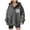 Grey, variant on Tops for Women Trendy Plus Size Fall Comfy Hooded Long Sleeve Rolled One Shoulder Drawstring Graphic Hoodie Cotton Sweatshirts Hoodies(Pink,XL)