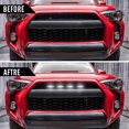 thumbnail image 5 of Juego de 4 luces LED ámbar (negras) con fusible e instrucciones para la parrilla Toyota 4Runner TRD Pro 2014-2022, incluidas SR5, TRD Off-Road, Limited, TRO Pro, 5 of 5