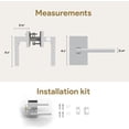 thumbnail image 4 of Mega Handles | Glamor Privacy Door Lever | Polished Chrome, 4 of 4