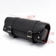 thumbnail image 3 of Bolsa para Tenedor de motocicleta, bolsa de herramientas impermeable para manillar, alforja de cuero PU, bolsa de herramientas de almacenamiento delantera y trasera, 2 correas, 3 of 5