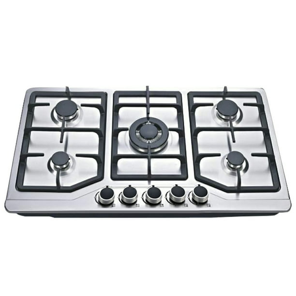 Parrilla Empotrable a Gas Disa Home 5 Quemadores-Central Encendido Electrónico Acero Inoxidable 86 x 50 cm