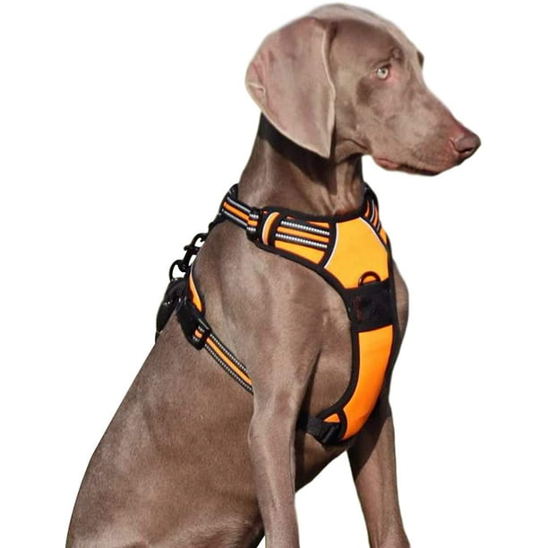Dog Harness No Pull Pet Harness Breathable Adjustable Pet Reflective Vest With Handle For Outdoor Walking Easy Control Handle For Small Medium Large Dog Walmart Com Walmart Com