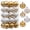 Gold&White, variant on 30ct Christmas Ball Ornaments, 2.36 in Shatterproof Xmas Tree Decorations, Plastic Baubles for Holiday, Party, Wedding, or Home Decor, Red & Gold
