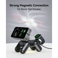 thumbnail image 3 of 3-in-1 Foldable Wireless Charging Station Compatible with Magsafe,15W Fast Magnetic Charger Stand for iPhone 12-17 Apple Watch AirPods, Travel-Friendly with Night Light (Robo-Dog Design), 3 of 9