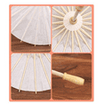 thumbnail image 6 of 32PCS Paper Parasol Wedding Umbrella Party Favor 40cm Bamboo Umbrellas for Bridal Shower Centerpieces Photo Props, 6 of 7