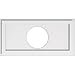 thumbnail image 3 of Ekena Millwork CMP24X12RE-07000 7 in. ID x 8.25 in. Rectangle Architectural Grade PVC Contemporary Ceiling Medallion, 3 of 4