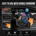 thumbnail image 4 of NEXPEAK NC202 10-Amp Battery Charger, 12V 24V LiFePO4 Lead Acid Portable Car Battery Charger 8-Stage Trickle Charger Smart Battery Maintainer w/Temp Compensation for Car Truck Motorcycle Lawn Mower, 4 of 8