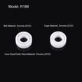 thumbnail image 2 of R188 Full Ceramic Bearings 1/4"x1/2"x3/16" Deep Groove Ball Bearing Zirconia (ZrO2), 2 of 5