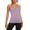 Light Purple, variant on Women's Spaghetti Strap Tank Top for Yoga Fitness Stretch Seamless Comfort Slim Fit V-Neck Sleeveless Camisole Soft Lightweight Breathable Workout Basic Cami White M