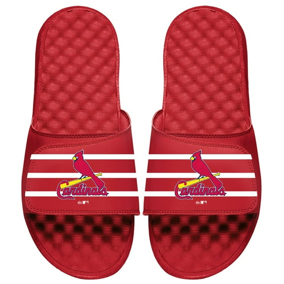St. Louis Cardinals ISlide Youth MLB Stripe Slide Sandals - Red