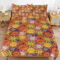 thumbnail image 6 of 3 Pcs Soft Bedding Set, Includes 1 Duvet Cover with Zipper And 2 Pillow Shams,It's A Small World Flowers Full(79"×90"), 6 of 8